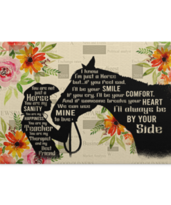 You Are Not Just A Horse You Are My Sanity You Are My Happiness Gallery Framed Canvas Prints - Unframed Poster, White, 0.75'' Framed Canvas