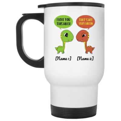 14 oz. White Travel Mug
