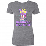 Baldhead Hoe Shit Funny Doll T-Shirt, Premium Heather, Premium Ladies T-Shirt