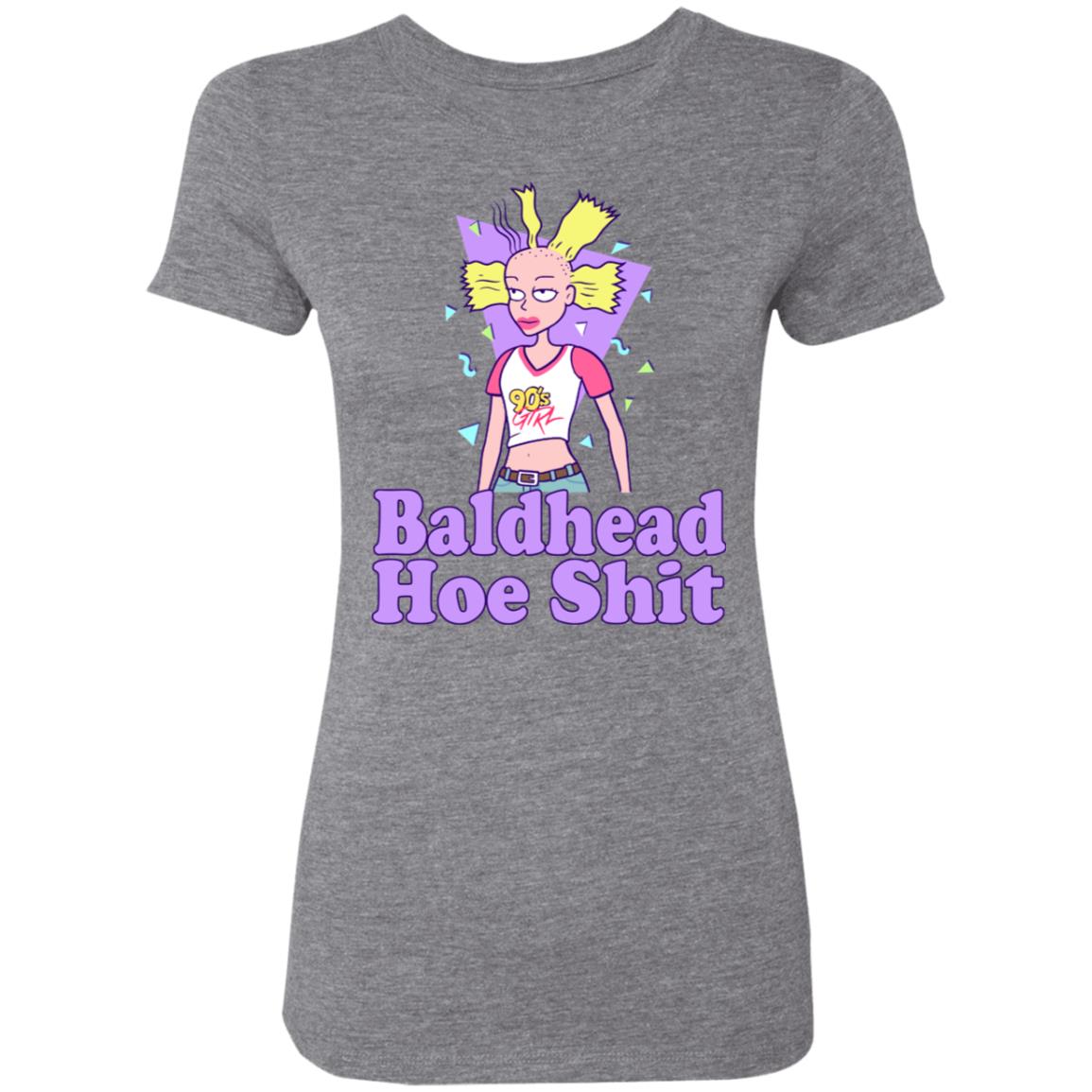 Baldhead Hoe Shit Funny Doll T-Shirt, Premium Heather, Premium Ladies T-Shirt