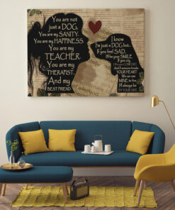 Alternative view of Dachshund You Are Not Just A Dog You Are My Sanity Gallery Framed Canvas - Unframed Poster - Wall Art