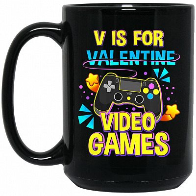 15 oz. Black Mug