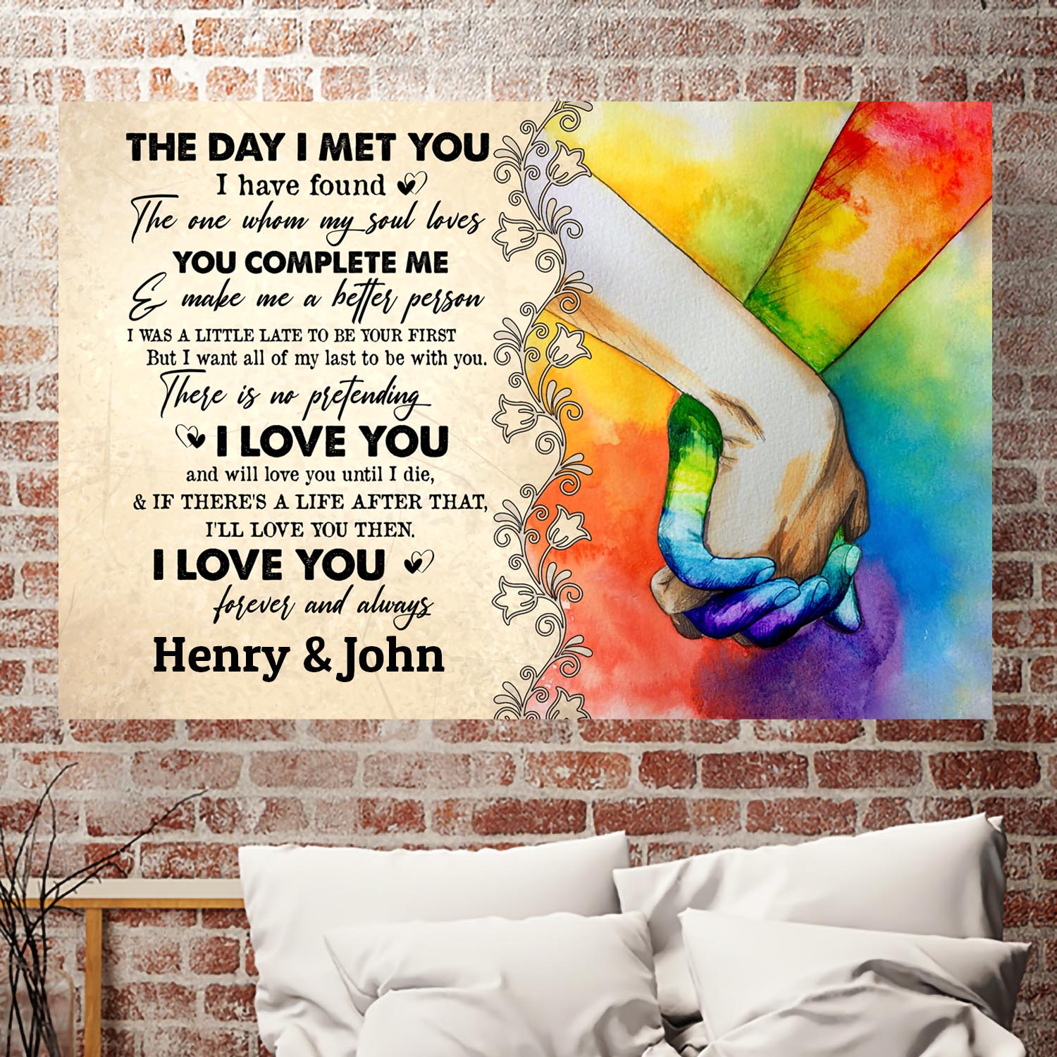 13VT. The Day I Met You LGBT Personalized Mk2