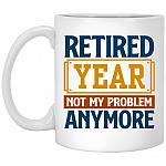 Customized Retired, White, 11 oz. White Mug