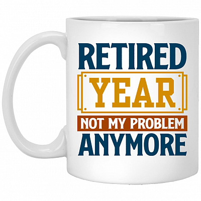 Customized Retired, White, 11 oz. White Mug