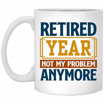 Customized Retired, White, 11 oz. White Mug