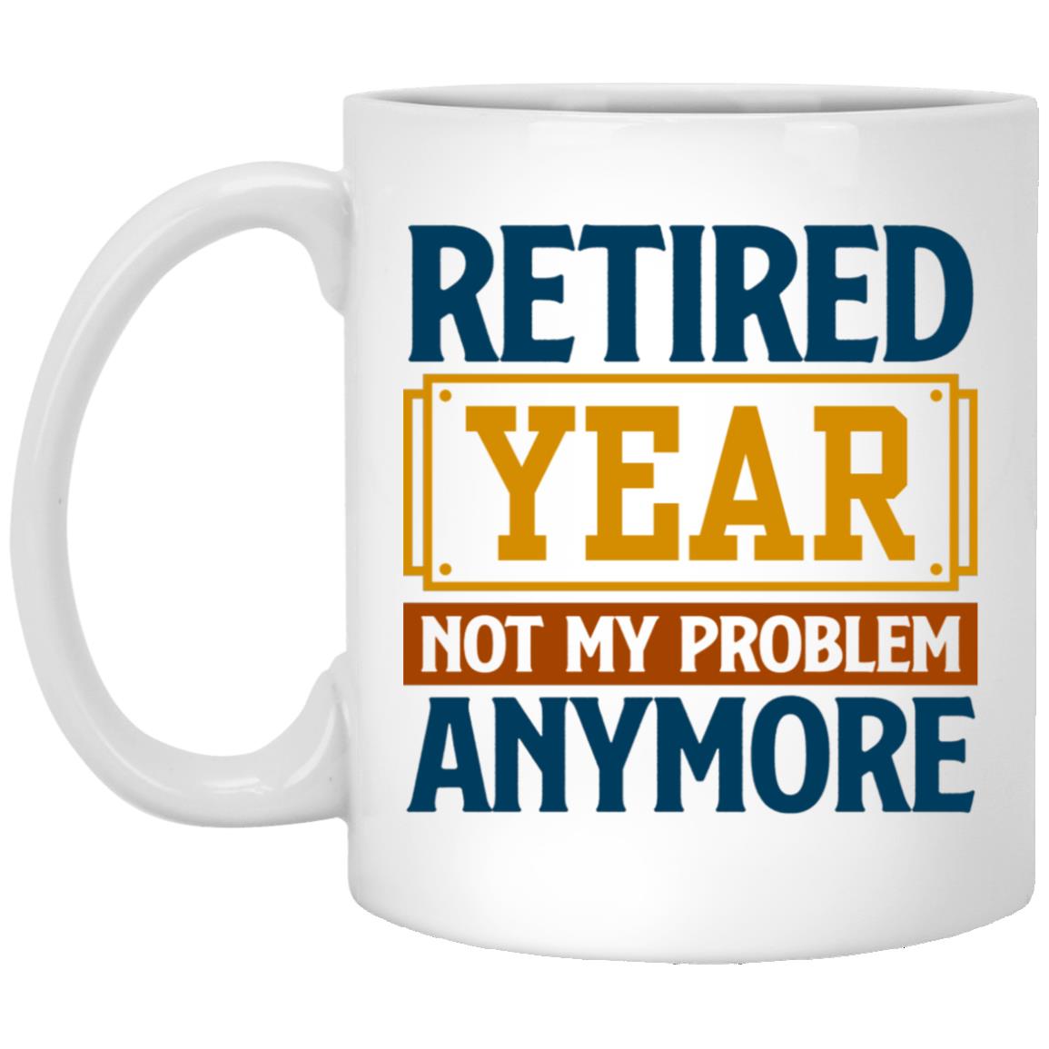 Customized Retired, White, 11 oz. White Mug