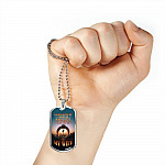 God Knew I Needed An Angel So He Gave Me My Wife Dog Tag Pendant Necklace - Dog Tag (Silver)