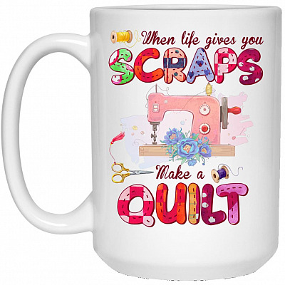 15 oz. White Mug