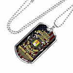 I Served I Sacrificed I Regret Nothing I'm Not A Hero But I'm Proud To Be A Vietnam Veteran Dog Tag Pendant Necklace - Dog Tag (Silver)