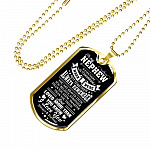 To My Nephew If Ever There Is Tomorrow When We're Not Together Luxury Dog Tag Pendant Necklace - Nephew Gifts - Dog Tag (Gold Plated) To My Nephew If Ever There Is Tomorrow When We're Not Together Luxury Dog Tag Pendant Necklace - Nephew Gifts - Dog Tag (Gold Plated)