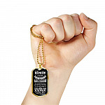 To My Nephew If Ever There Is Tomorrow When We're Not Together Luxury Dog Tag Pendant Necklace - Nephew Gifts - Dog Tag (Gold Plated) To My Nephew If Ever There Is Tomorrow When We're Not Together Luxury Dog Tag Pendant Necklace - Nephew Gifts - Dog Tag (Gold Plated)