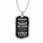 To My Nephew If Ever There Is Tomorrow When We're Not Together Luxury Dog Tag Pendant Necklace - Nephew Gifts - Dog Tag (Silver) To My Nephew If Ever There Is Tomorrow When We're Not Together Luxury Dog Tag Pendant Necklace - Nephew Gifts - Dog Tag (Silver)