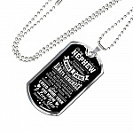 To My Nephew If Ever There Is Tomorrow When We're Not Together Luxury Dog Tag Pendant Necklace - Nephew Gifts - Dog Tag (Silver) To My Nephew If Ever There Is Tomorrow When We're Not Together Luxury Dog Tag Pendant Necklace - Nephew Gifts - Dog Tag (Silver)