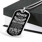 To My Nephew If Ever There Is Tomorrow When We're Not Together Luxury Dog Tag Pendant Necklace - Nephew Gifts - Dog Tag (Silver) To My Nephew If Ever There Is Tomorrow When We're Not Together Luxury Dog Tag Pendant Necklace - Nephew Gifts - Dog Tag (Silver)
