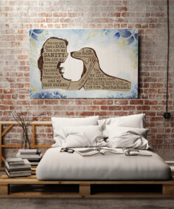 Alternative view of Dachshund Girl You Are Not Just A Dog You Are My Sanity I Am Your Dachshund Framed Canvas Prints - Unframed Poster