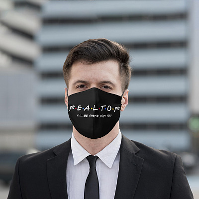 Alternative view of Realtor I'll Be There for You Funny Washable Reusable Custom Printed Cloth Face Mask Cover