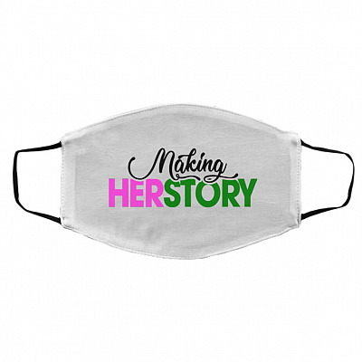 Making Mask, White, Cloth Face Cover – Medium/Large