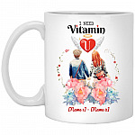 Personalized I Need Vitamin U Ceramic, White, 11 oz. White Mug