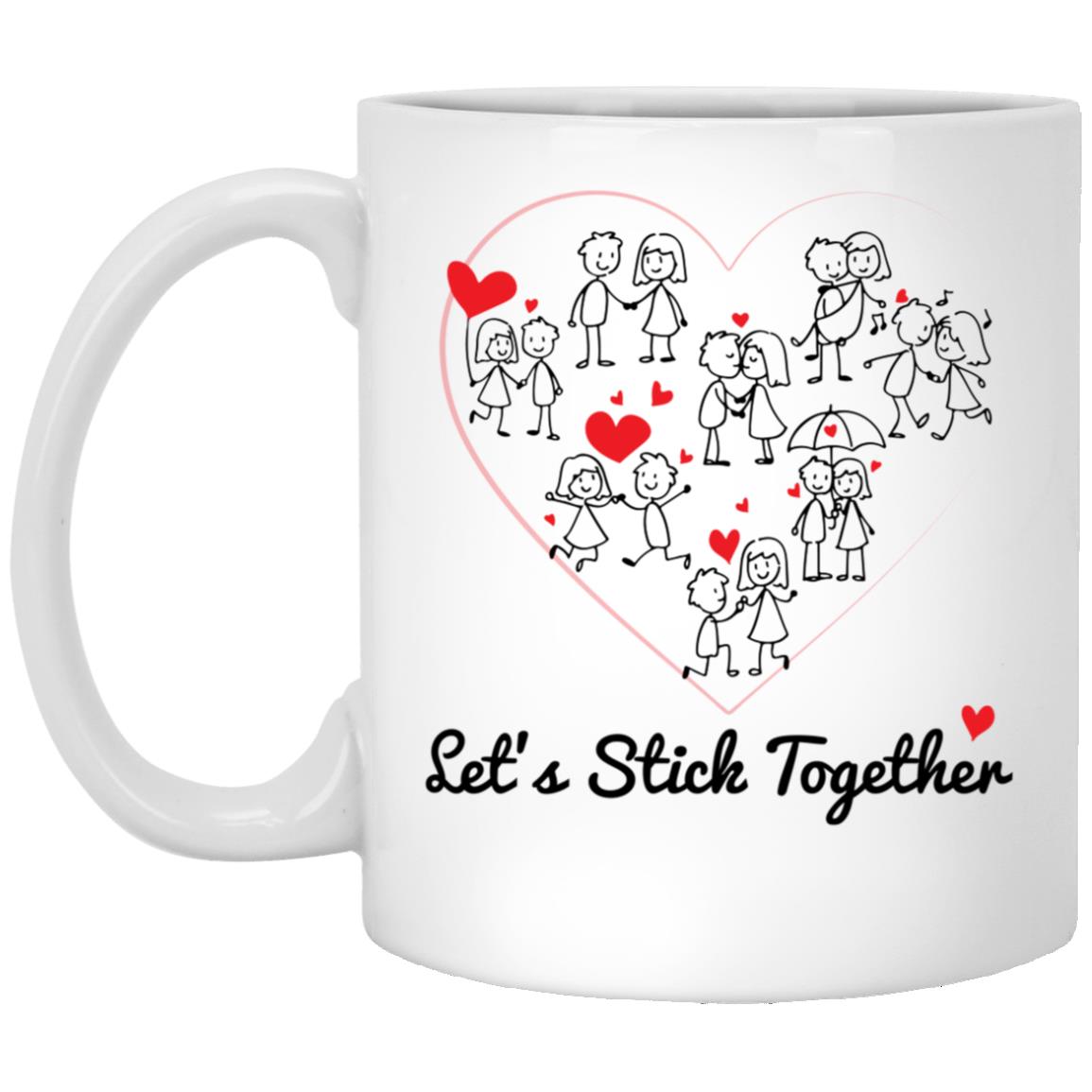 together mug, White, 11 oz. White Mug