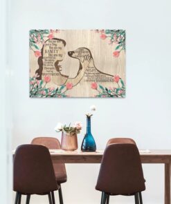 Alternative view of Dachshund Girl Dog You Are Not Just A Dog You Are My Sanity Framed Canvas Prints - Unframed Poster