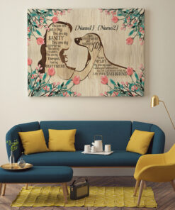 Alternative view of Personalized Dachshund Girl Dog You Are Not Just A Dog You Are My Sanity Framed Canvas Prints - Unframed Poster