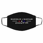 Beginning Mask, Black, Cloth Face Cover – Medium/Large