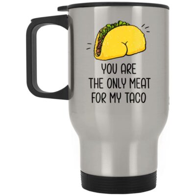 14 oz. Silver Travel Mug