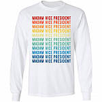 Madam Vice President Kamala Harris Hoodie, White, Long Sleeve Madam Vice President Kamala Harris Hoodie, White, Long Sleeve