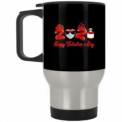 14 oz. Silver Travel Mug