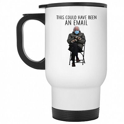 14 oz. White Travel Mug