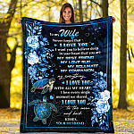10VT. Turtle To My Wife Never Forget blanket mockup