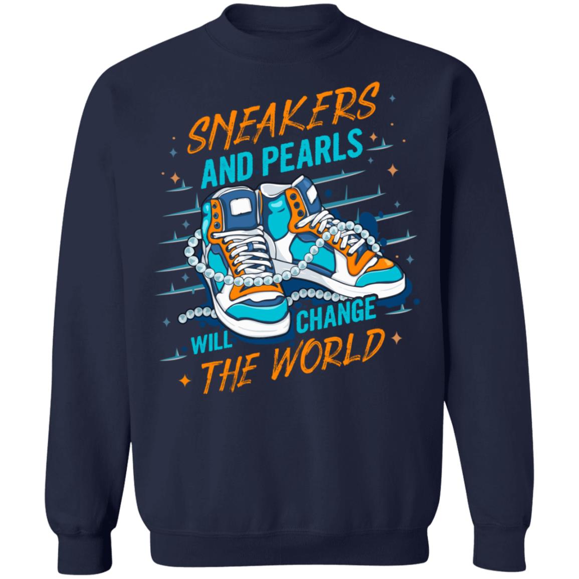 Kamala Harris Chucks, Navy, Sweatshirt