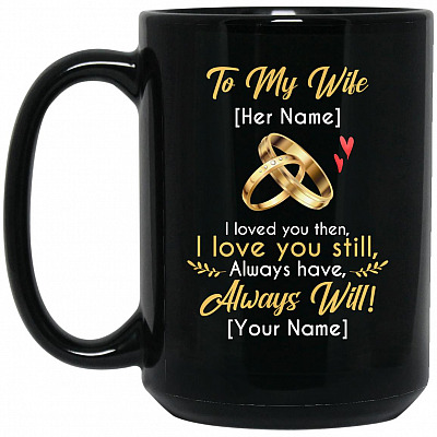 15 oz. Black Mug