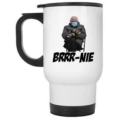 14 oz. White Travel Mug
