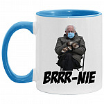 AM11OZ Accent Mug, White/Light Blue, 11 oz. Accent Mug