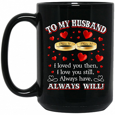 15 oz. Black Mug