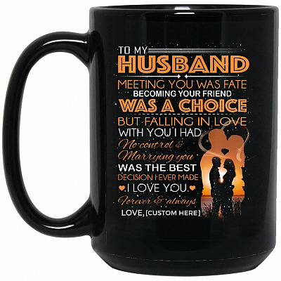 15 oz. Black Mug