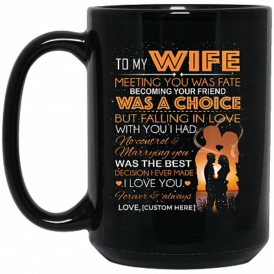 15 oz. Black Mug