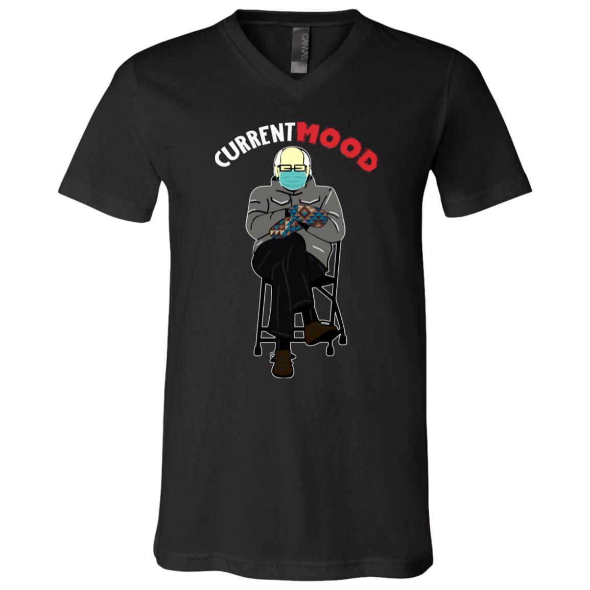 Bernie Sanders T-Shirt - V Neck, Black, V-Neck T-Shirt