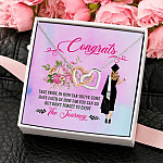 Take Pride in Yourself How Far You Have Come How Far You Can Go Graduation Gifts Interlocking Heart Necklace