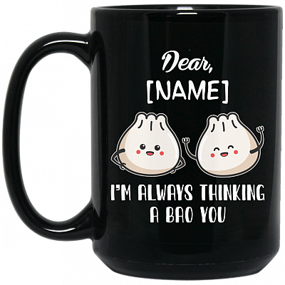15 oz. Black Mug