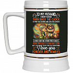 To My Husband Mug, Forest, 22 oz. Beer Stein
