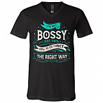 I'm Not Bossy I Just Know How, Black, V-Neck T-Shirt I'm Not Bossy I Just Know How, Black, V-Neck T-Shirt