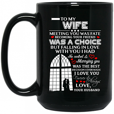 15 oz. Black Mug