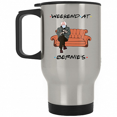 14 oz. Silver Travel Mug