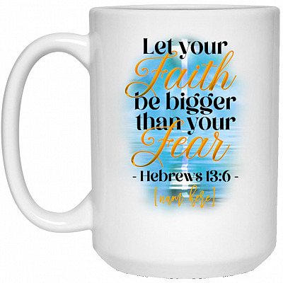 15 oz. White Mug