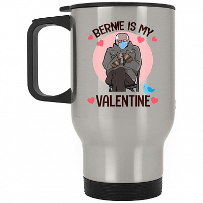 14 oz. Silver Travel Mug