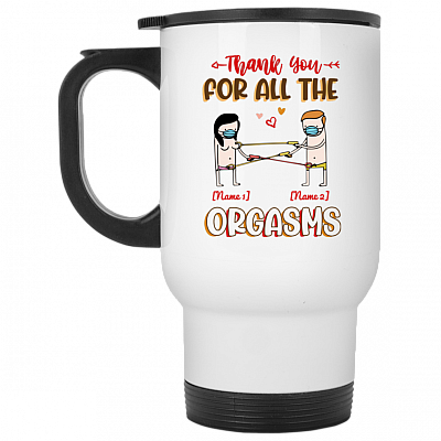 14 oz. White Travel Mug