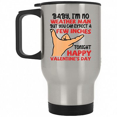 14 oz. Silver Travel Mug